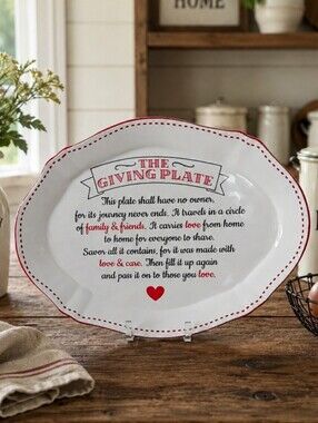Giving Sharing Plate Baked Goods Cookies Bakery Good Neighbor Welcome Wagon Used